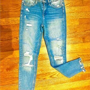 Altar'd State Light Blue Distressed Skinny Jeans
